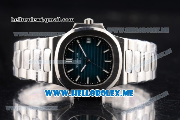 Patek Philippe Nautilus Jumbo Swiss ETA 2824 Automatic Stainless Steel Case/Bracelet with Blue Dial and Stick Markers (BP) - Click Image to Close